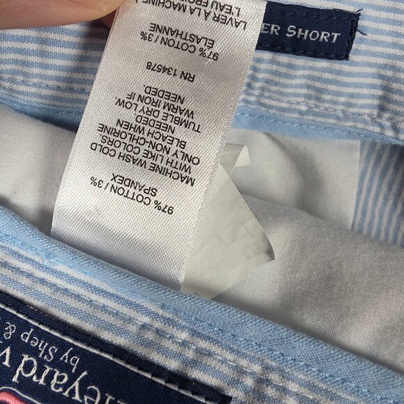Vineyard Vines Shorts Mens Size 33 Pin Striped 9 Inch Breaker Preppy Beach - Picture 10 of 12